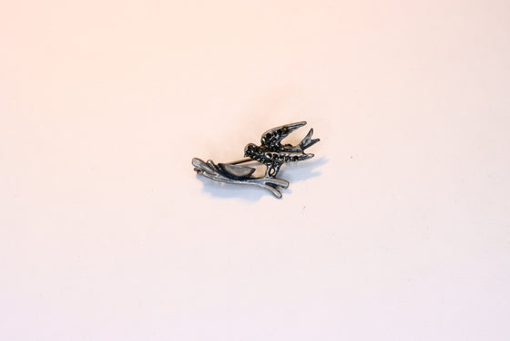 Silver Brooch Birds