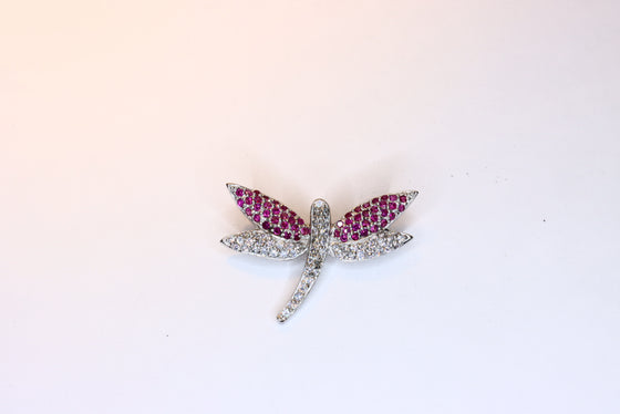 Silver Brooch Dragonfly