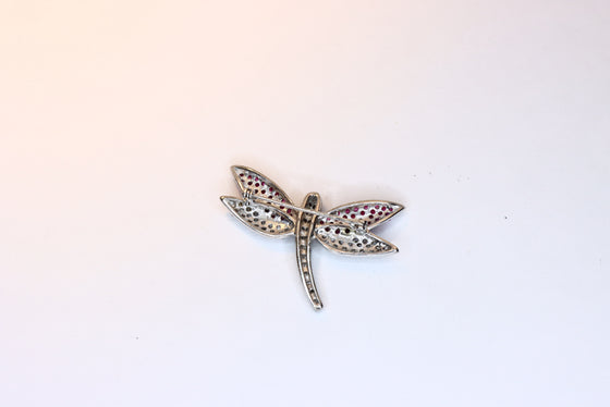 Silver Brooch Dragonfly