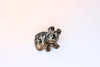 Silver Brooch Panda with diamonds