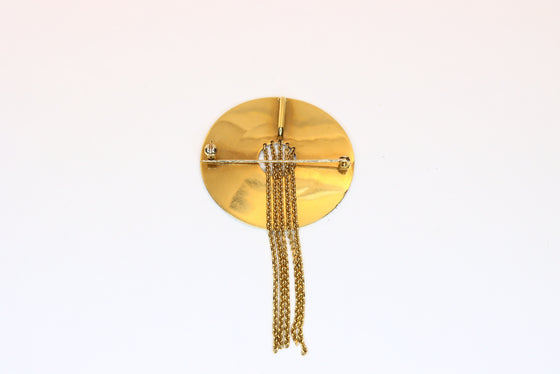 2 in 1 Gold Brooch and Pendant