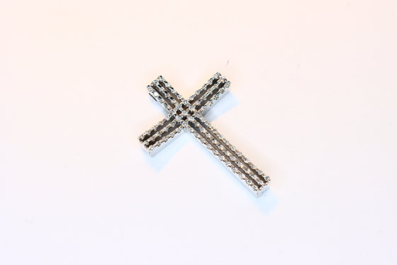 White Gold Cross with diamonds