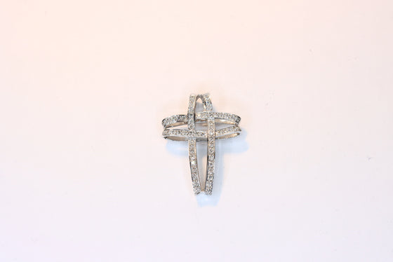 White Gold Cross with diamonds