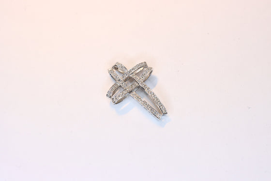 White Gold Cross with diamonds