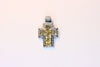 White Gold Cross with citrine and diamonds