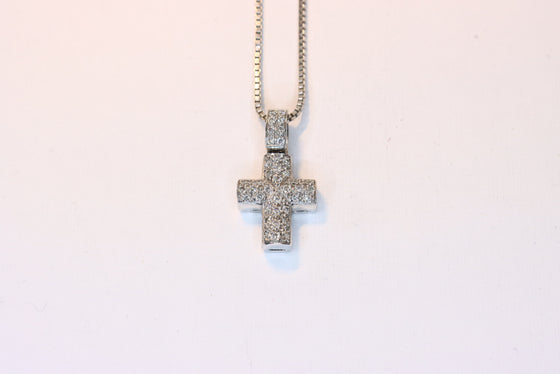 Platinum Cross with diamonds