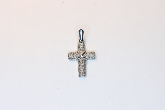 White Gold Cross with diamonds