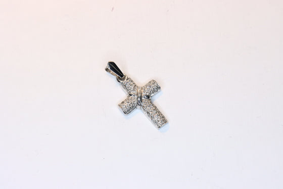 White Gold Cross with diamonds