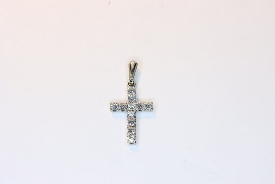 White Gold Cross with diamonds