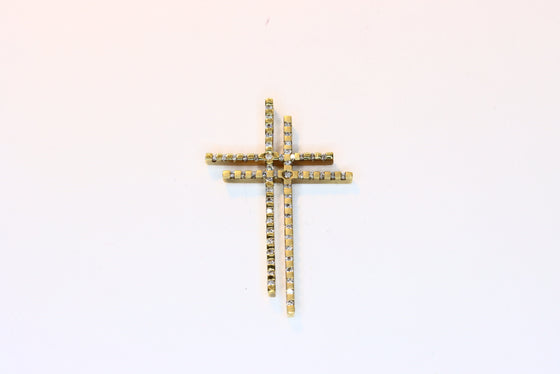 Gold Crosses with diamonds