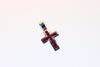 White Gold Cross with rubies