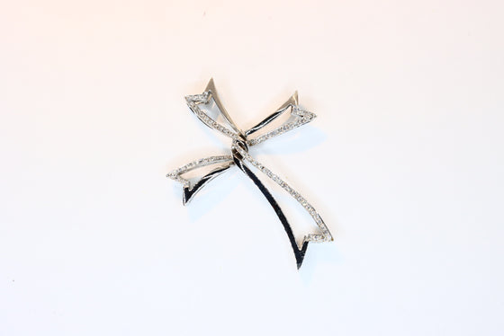 White Gold Cross with diamonds