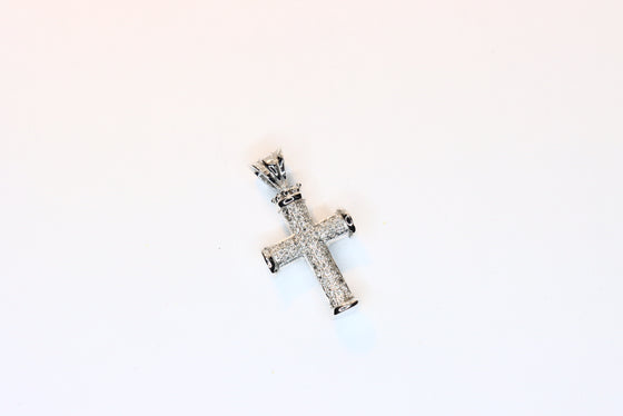 White Gold Cross with diamonds