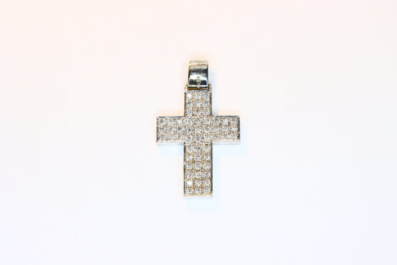 White Gold Cross with diamonds