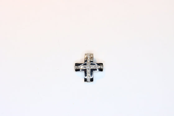 White Gold Cross with diamonds