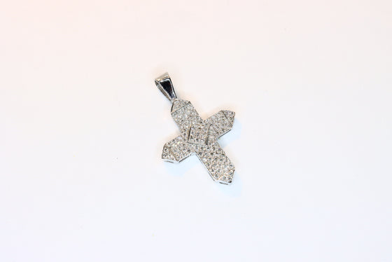 White Gold Cross with diamonds