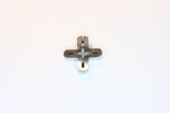 White Gold Cross with diamond