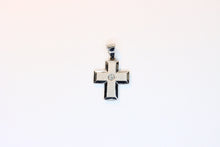  White Gold Cross with diamond