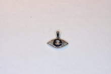  White Gold Pendant Eye with diamonds