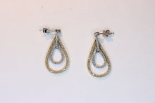  White Gold Earrings Drops with diamonds