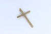 Gold Cross with zircons