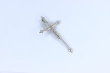  White Gold Cross with zircons