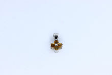  White Gold Cross with citrine