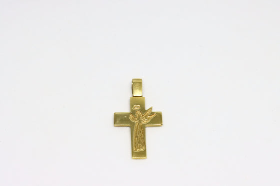 Gold Cross with angel