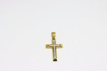  Yellow and White Gold Cross