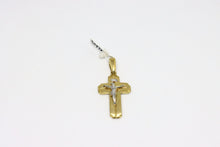  Yellow and White Gold Cross with details