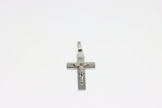 White Gold Cross with details