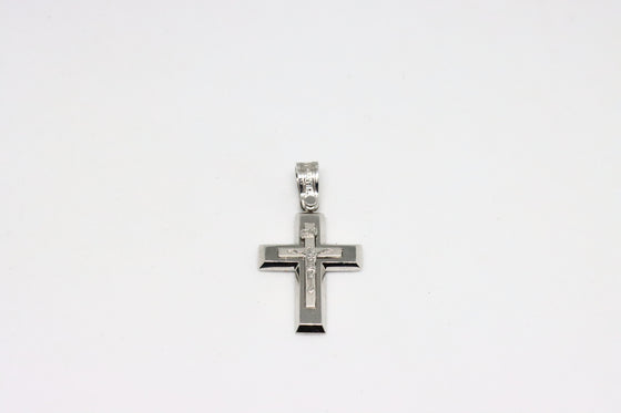 White Gold Cross with details