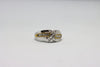 Yellow and White Gold Ring with diamonds