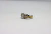 Yellow and White Gold Ring with diamonds