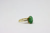 Gold Ring with emerald and diamonds