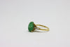 Gold Ring with emerald and diamonds