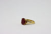 Gold Ring with ruby