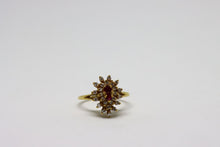  Gold Ring with rubies and diamonds