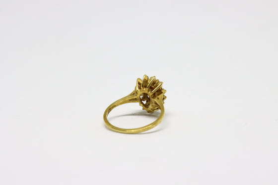 Gold Ring with rubies and diamonds