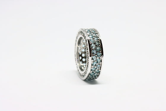 Silver Ring with Aquamarines