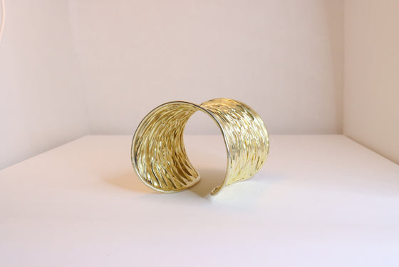 Silver Gold Plated Cuff Vintage Bracelet