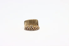  Gold Plated Silver Ring with zircons