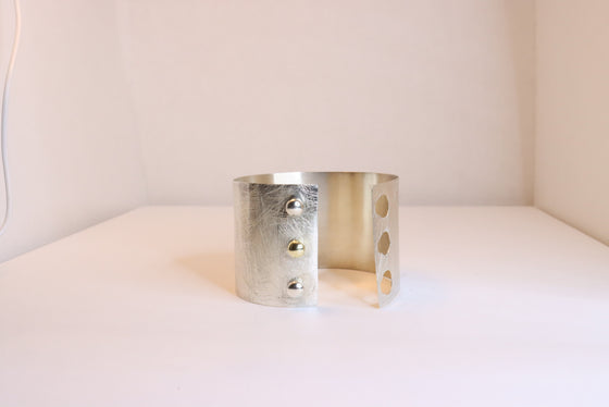 Silver Mad Cuff Bracelet