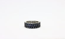  Silver Ring with sapphires