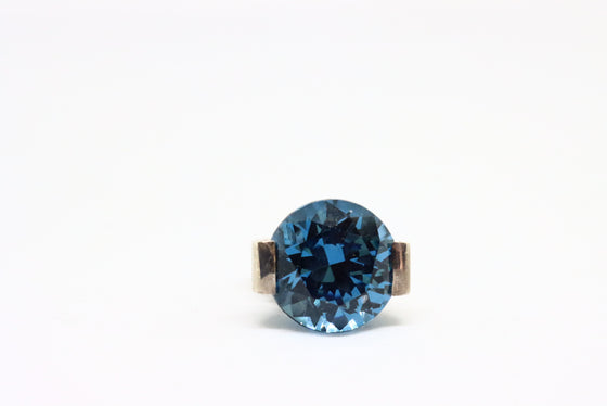 Silver Ring with blue stone