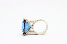  Silver Ring with blue stone