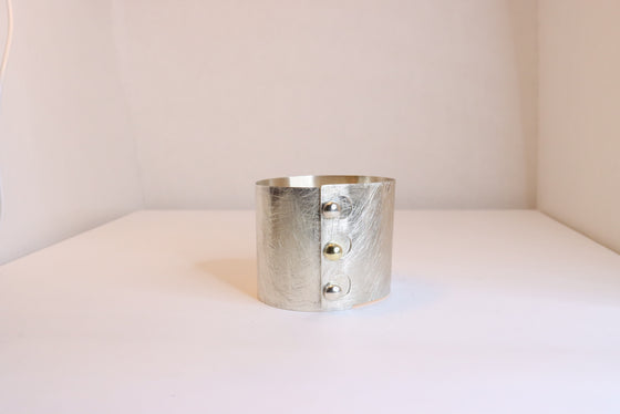 Silver Mad Cuff Bracelet