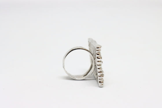 Silver Ring with texture