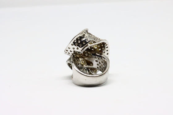 Silver Ring with zircons