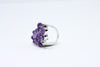 Silver ring  with amethyst